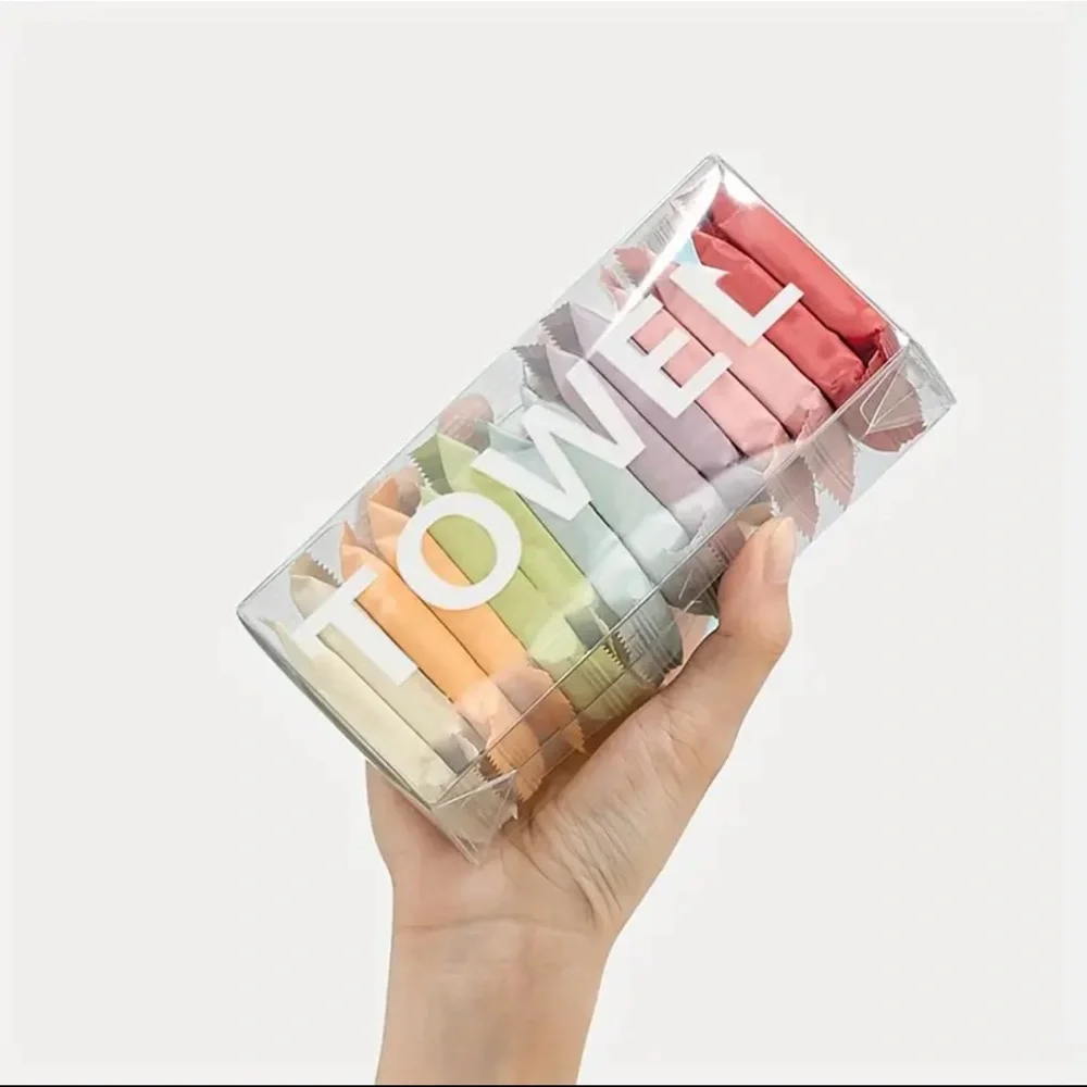 Traveling Mini Towel Set Colorful Portable Disposable Bundle of 3 Boxes